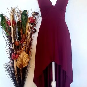 Size Small Deep Wine Colored Cocktail Dress